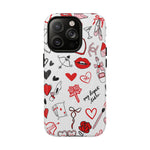 Love Doodle Tough iPhone Case (MagSafe compatible)  Shamo's iPhone 14 Pro / Glossy
