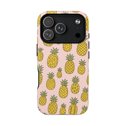 Pineapple Pattern Fruit Case for iPhone | MagSafe Compatible