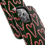 Candy Cane Heart MagSafe Impact-Resistant iPhone Case  Shamo's