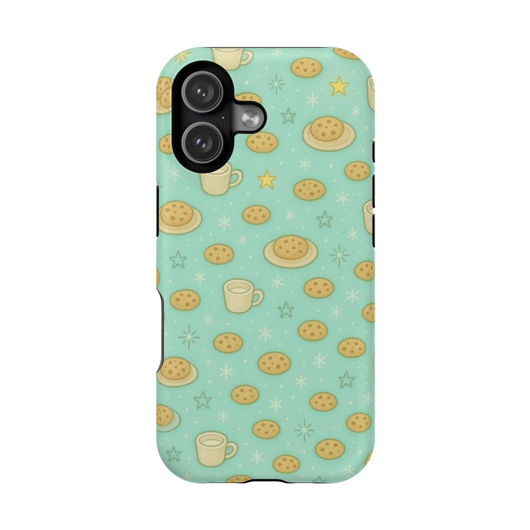 Cookie & Coffee Pattern Tough iPhone Case — Impact-Resistant  Shamo's iPhone 17 / Matte / Without gift packaging