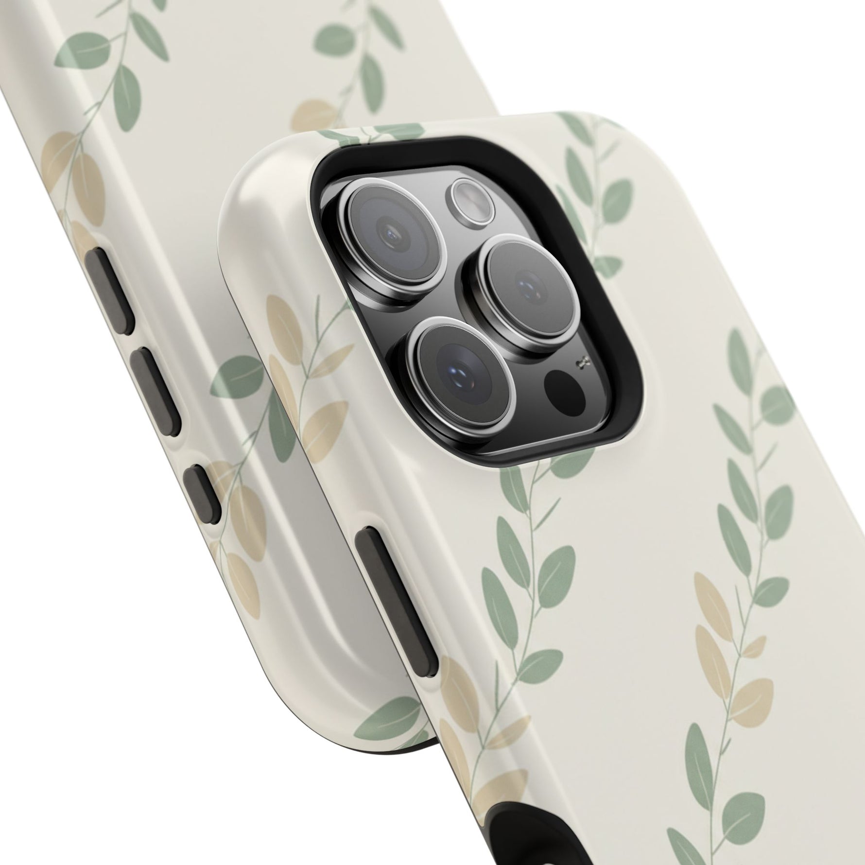 Eucalyptus Floral Laurel Magnetic Impact-Resistant Phone Case with MagSafe - iPhone 17 / Glossy - Shamo's