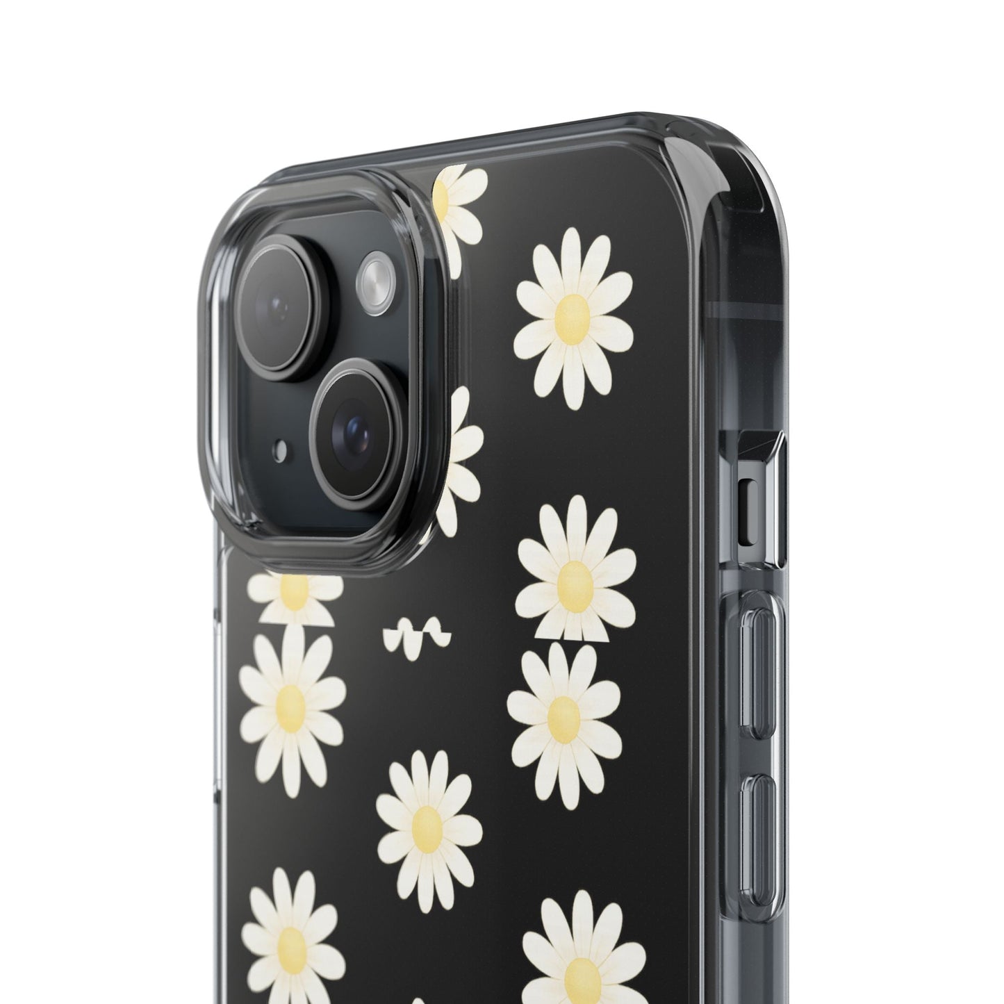 Daisy Floral Clear iPhone Case