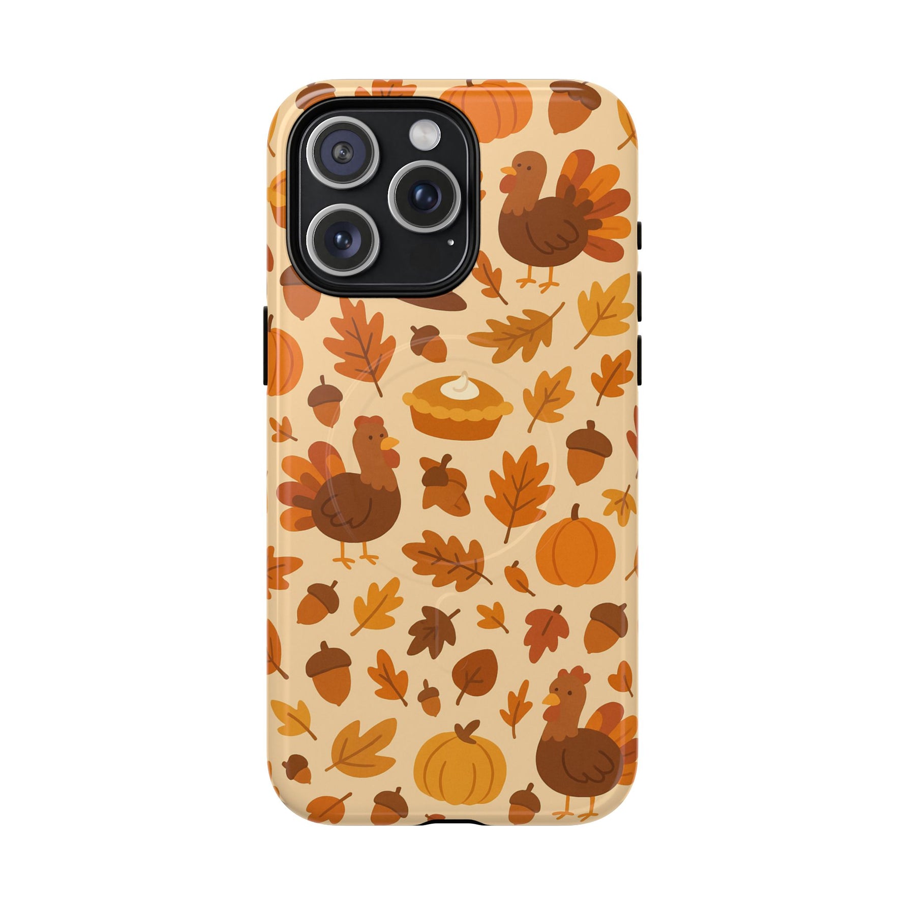 Thanksgiving-Themed Tough Magnetic iPhone Case | Compatible with MagSafe - Shamo's