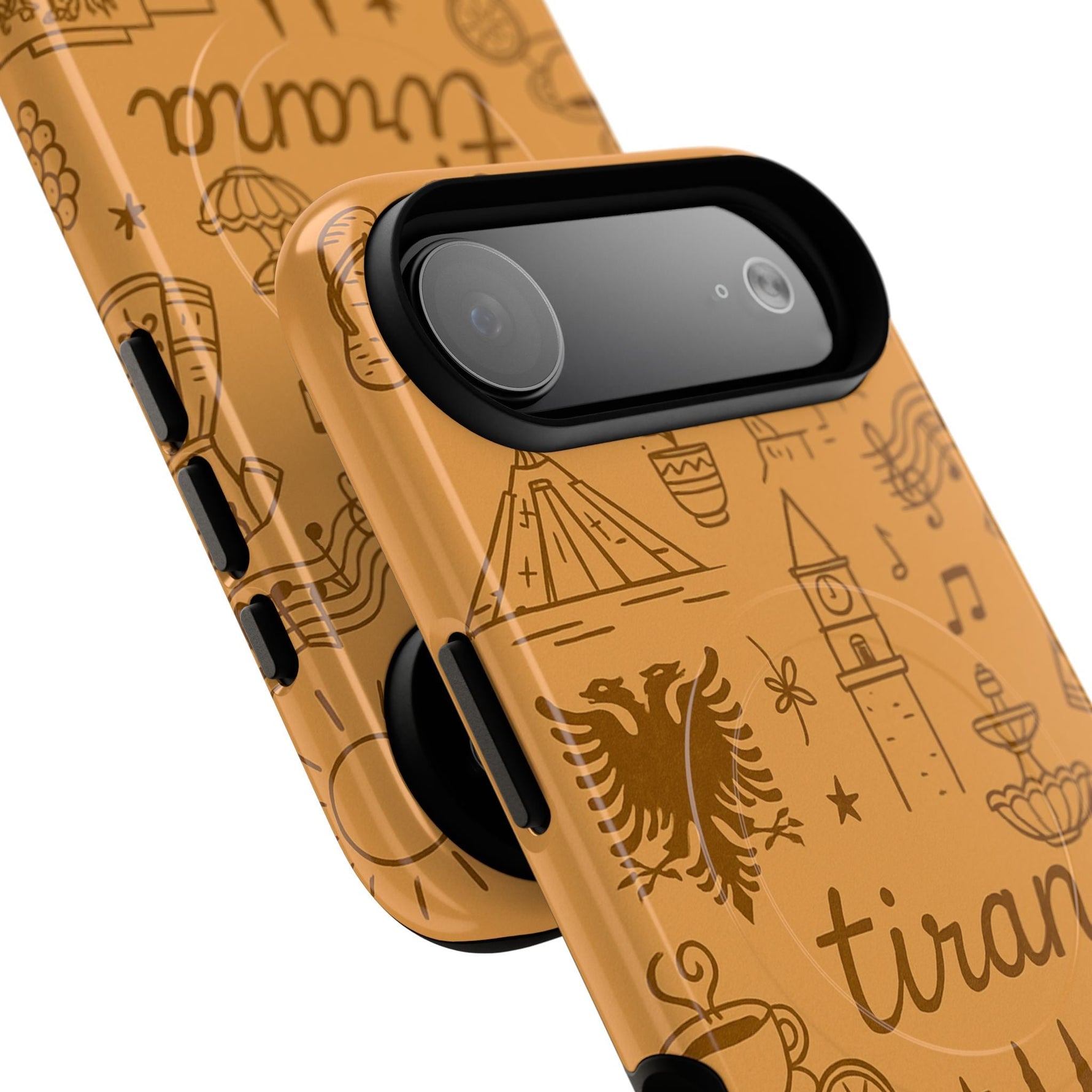 Tirana Illustrated Hand-Drawn iPhone Case — Albanian Landmarks & Icons | MagSafe compatible  Shamo's