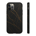 Black Marble Tough iPhone Case - Shamo's