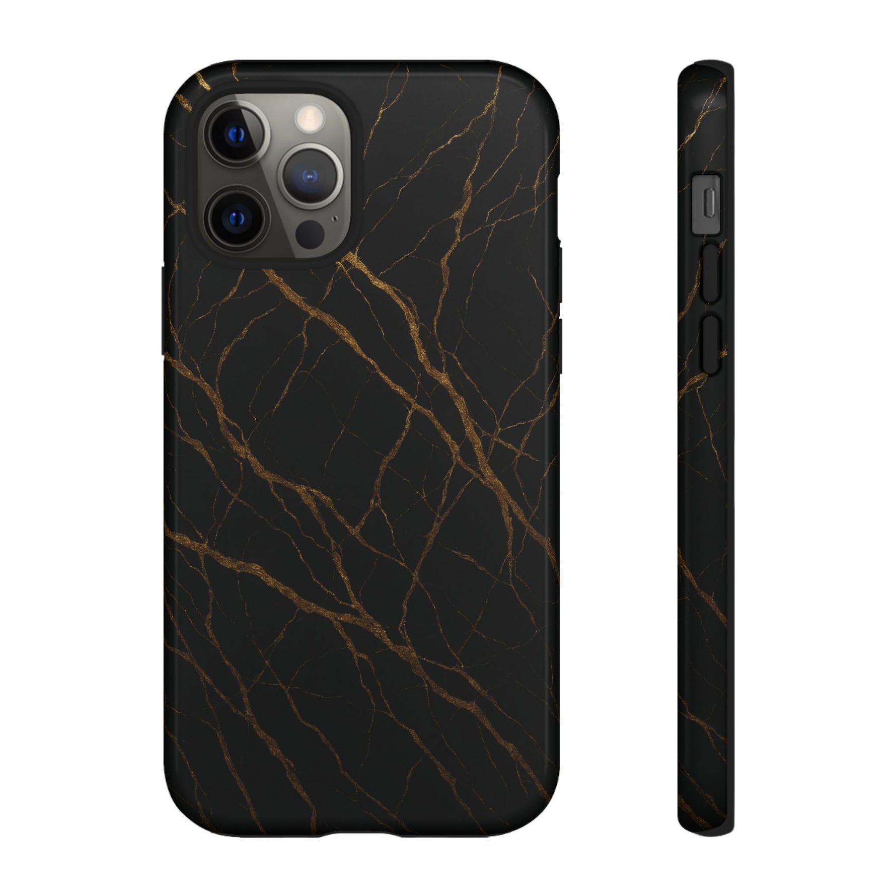 Black Marble Tough iPhone Case - Shamo's