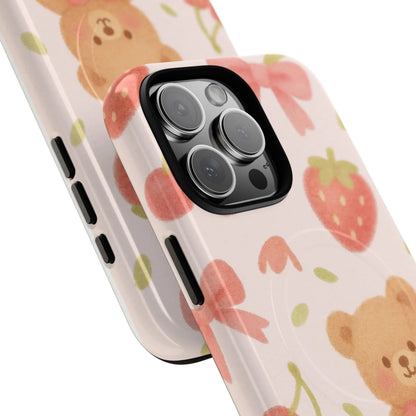 Teddy Berry Basket Friends iPhone Case with MagSafe  Shamo's