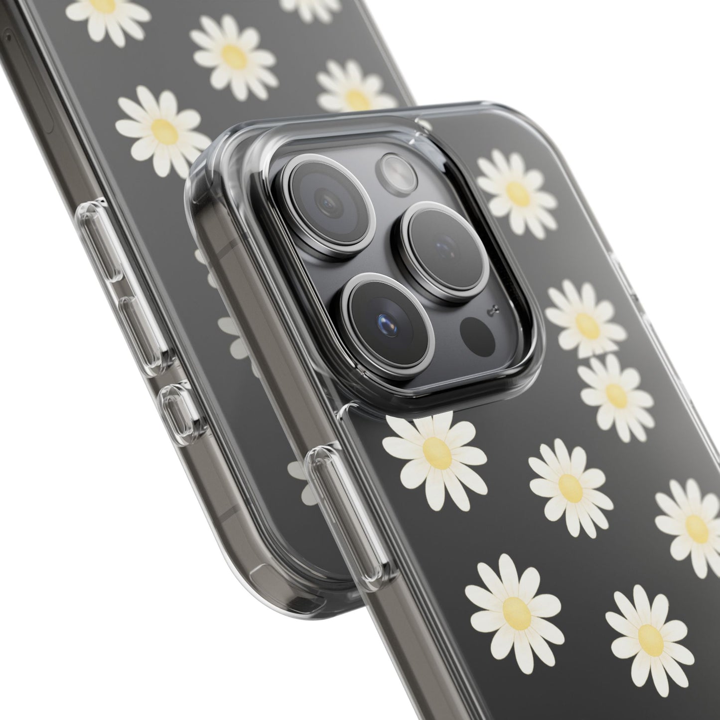 Daisy Floral Clear iPhone Case