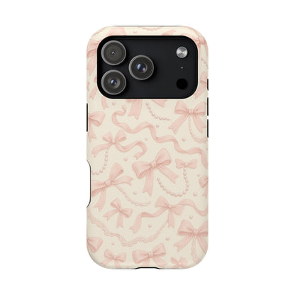 Coquette Bows Pattern iPhone Case | MagSafe