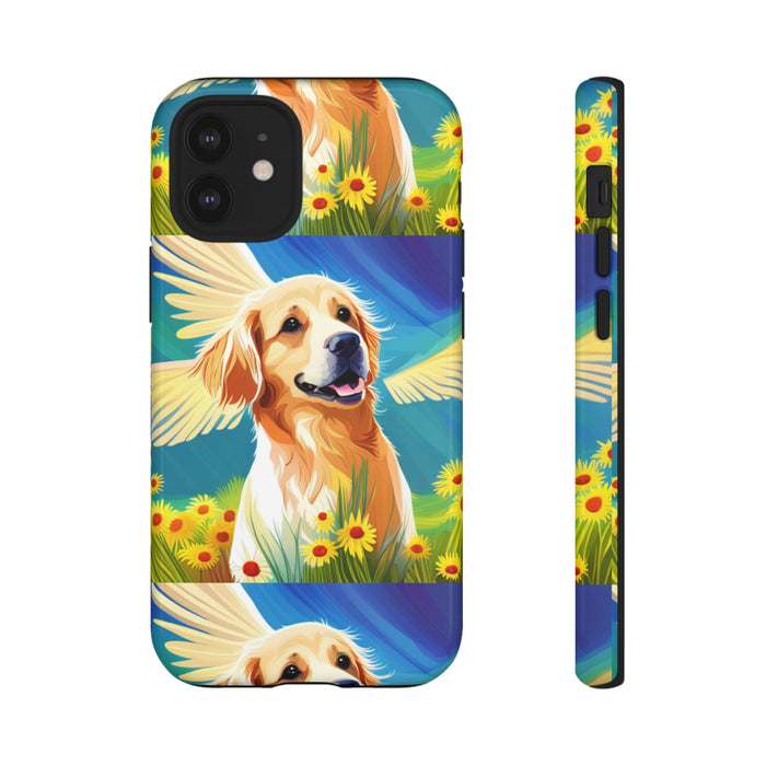 Tough Cases Golden Retriever with Wings Phone case
