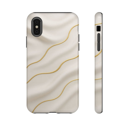 Elegant Gold Wave Tough iPhone Case - Shamo's