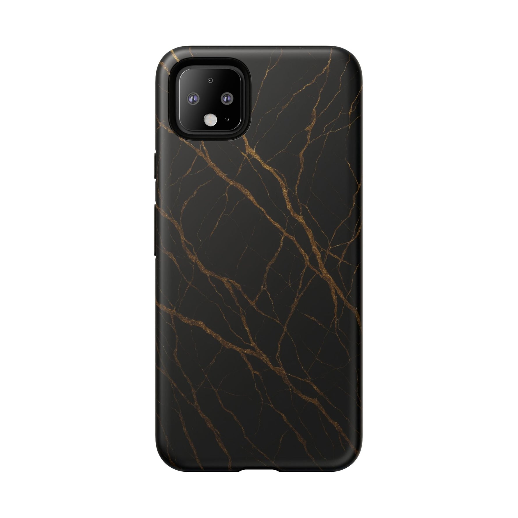Black Marble Tough iPhone Case  Shamo's
