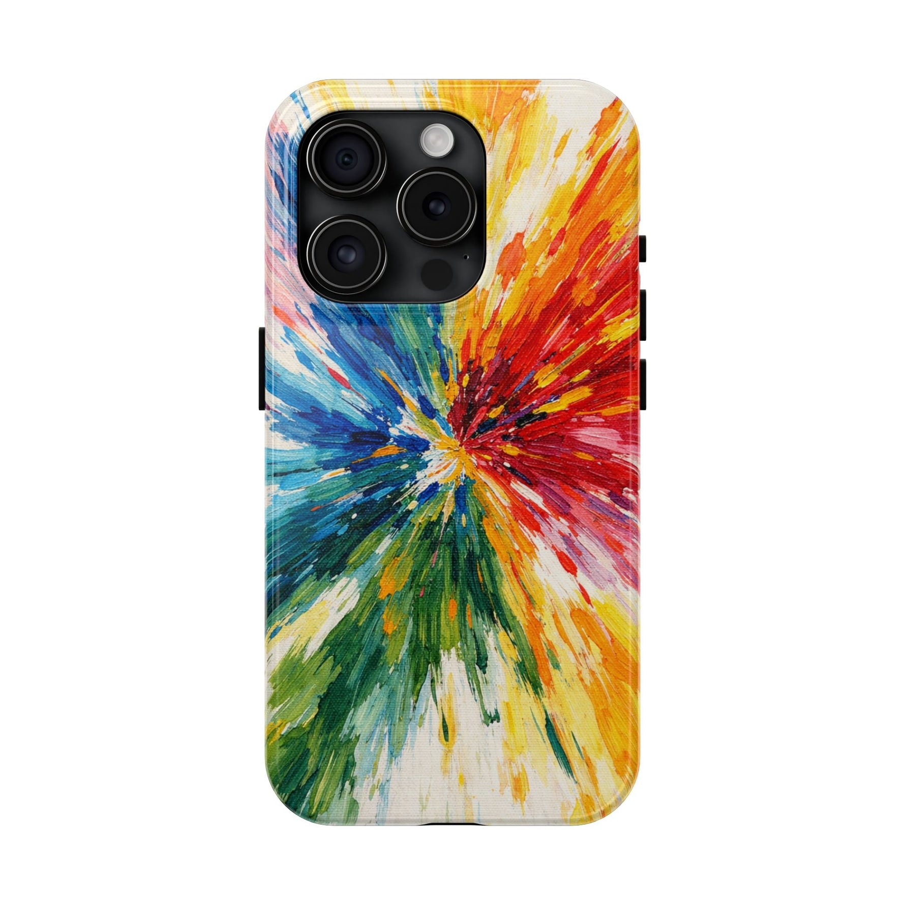 Vibrant Abstract Paint Explosion Impact Phone Case  Shamo's iPhone 15 Pro