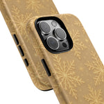 Golden Snowflake Holiday iPhone Case  Shamo's