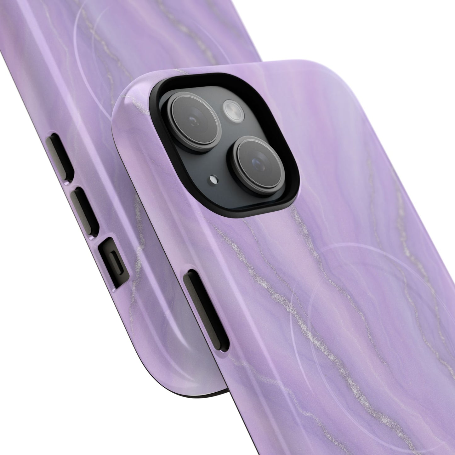 Lavender Marble iPhone Case with MagSafe - Shamo's