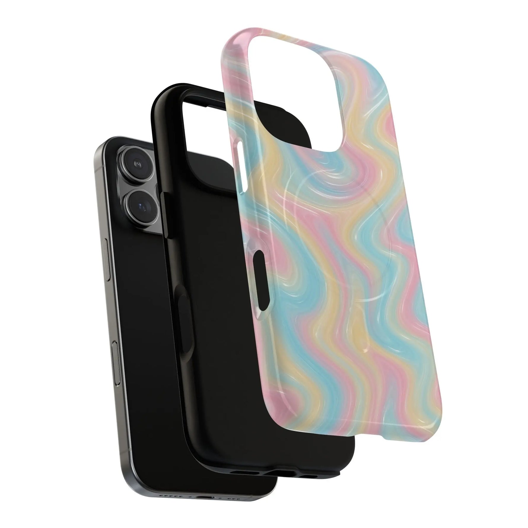 Rainbow Marble Swirl iPhone Case with MagSafe  Shamo's