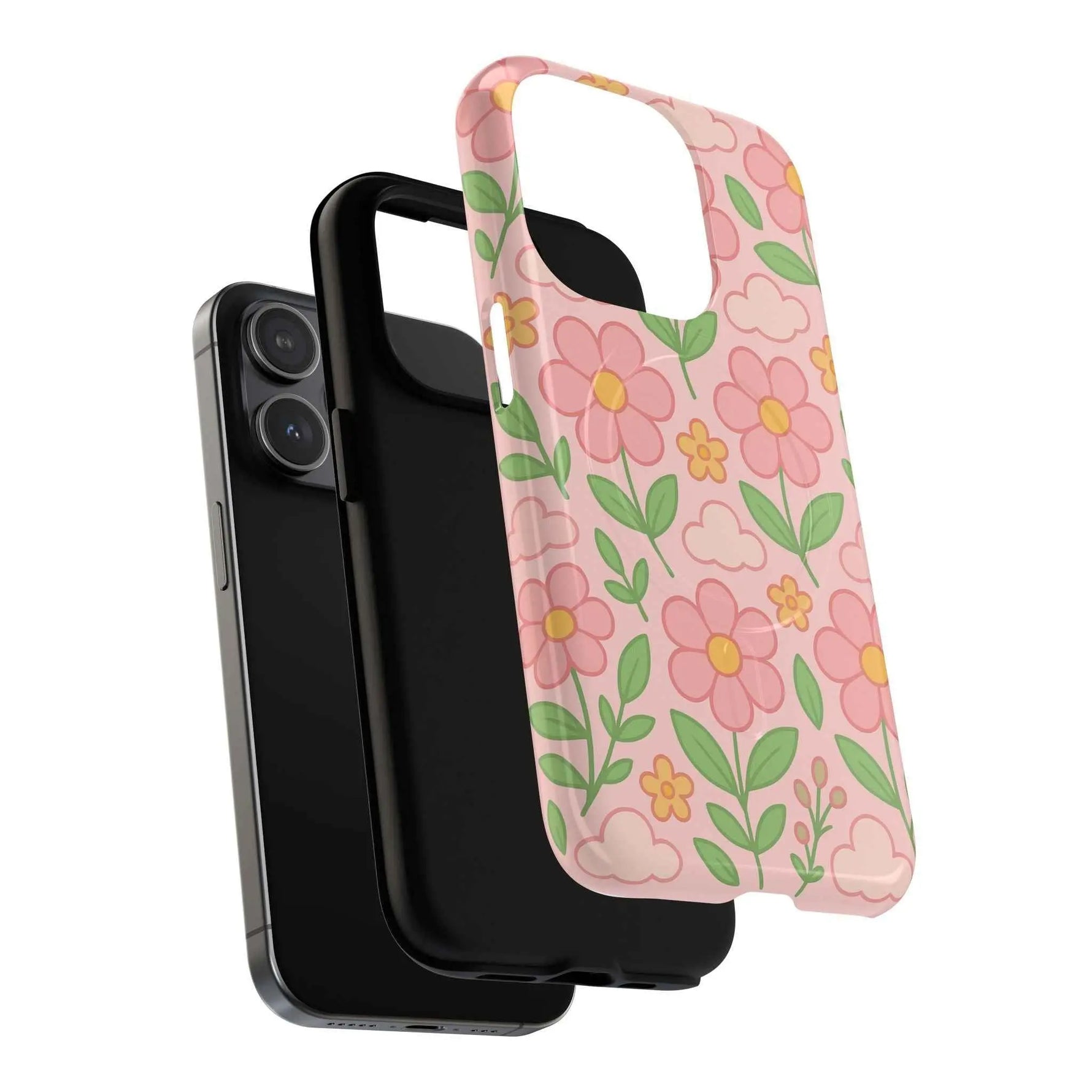Floral Tough MagSafe Magnetic Phone Case - Stylish Protection for Your Device