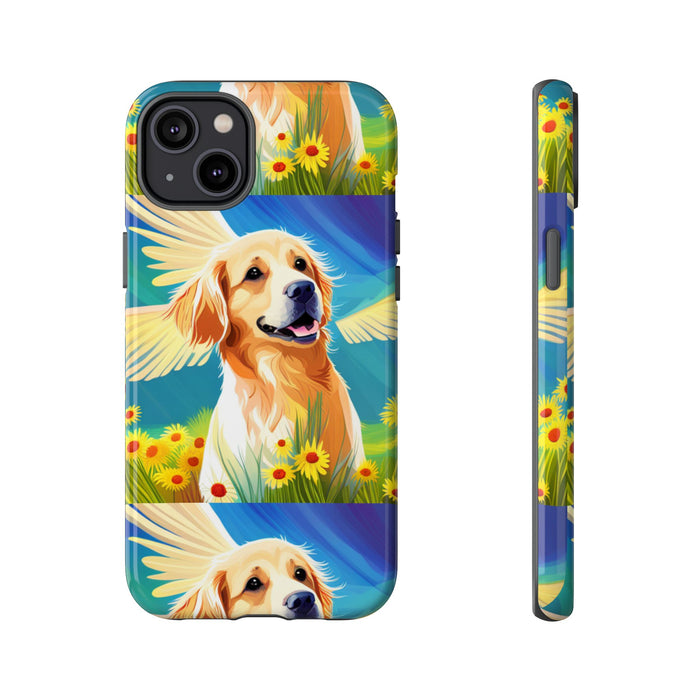 Tough Cases Golden Retriever with Wings Phone case