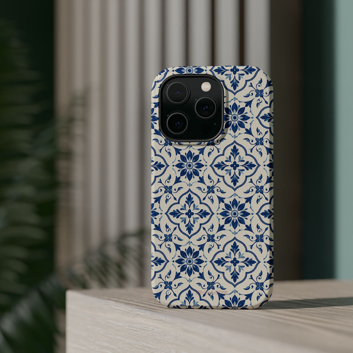 Lisbon Tile – Blue Ornamental MagSafe Phone Case