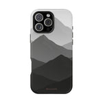 Monochrome Mountain Design iPhone Case | MagSafe