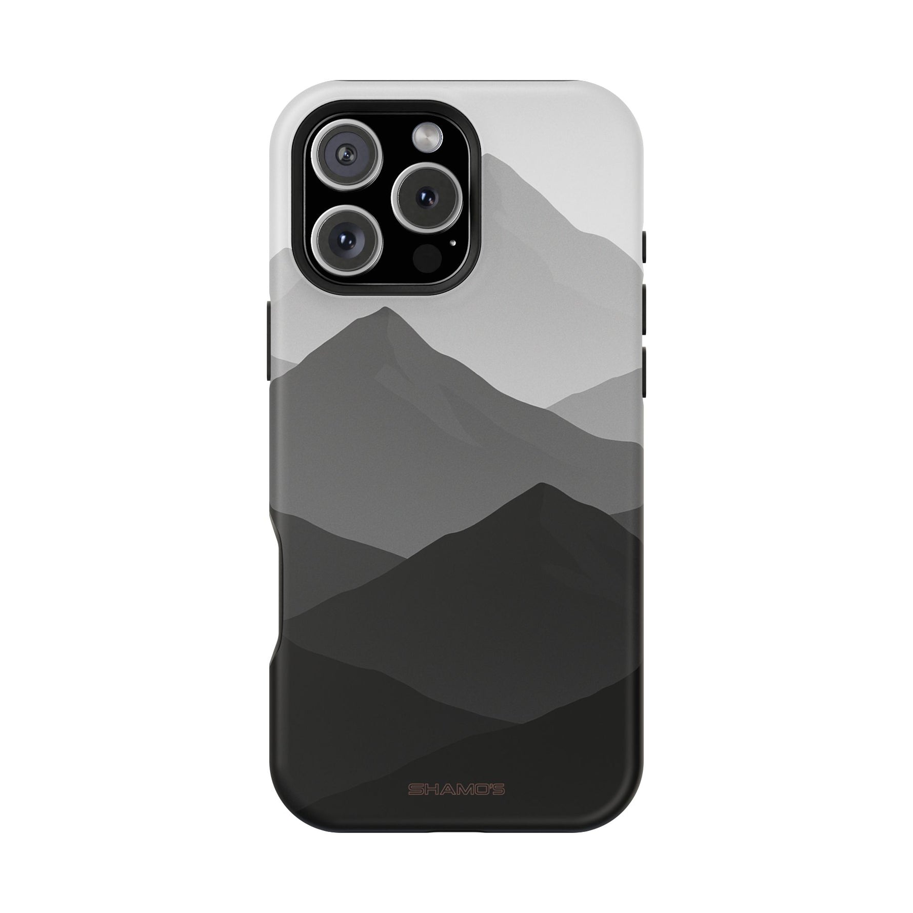 Monochrome Mountain Design iPhone Case | MagSafe
