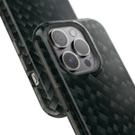 Dark Carbon Fiber Texture Magnetic Impact-Resistant iPhone Case | MagSafe compatible  Shamo's
