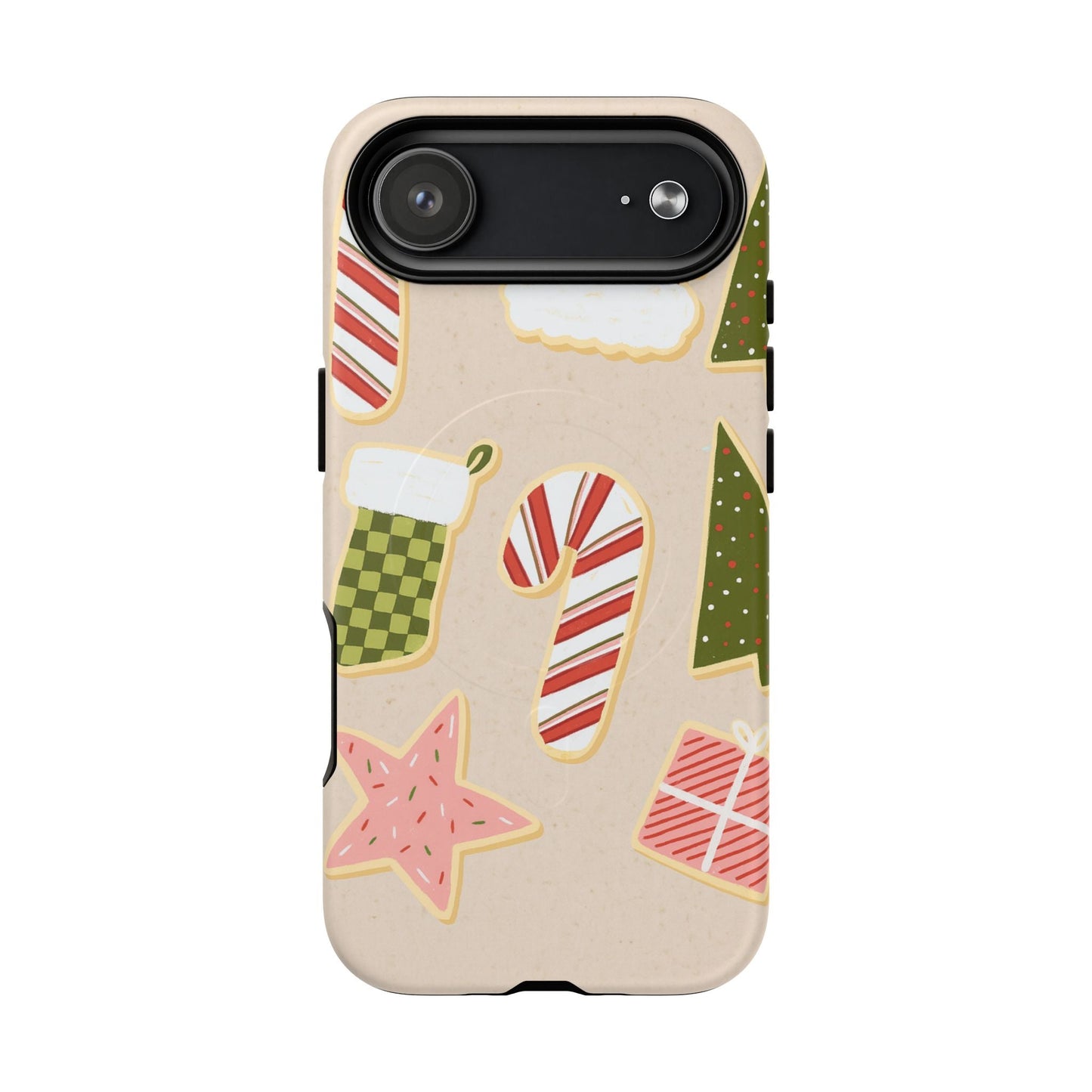 Festive Candy Cane Holiday iPhone Case | MagSafe  Shamo's iPhone 17 Air / Matte