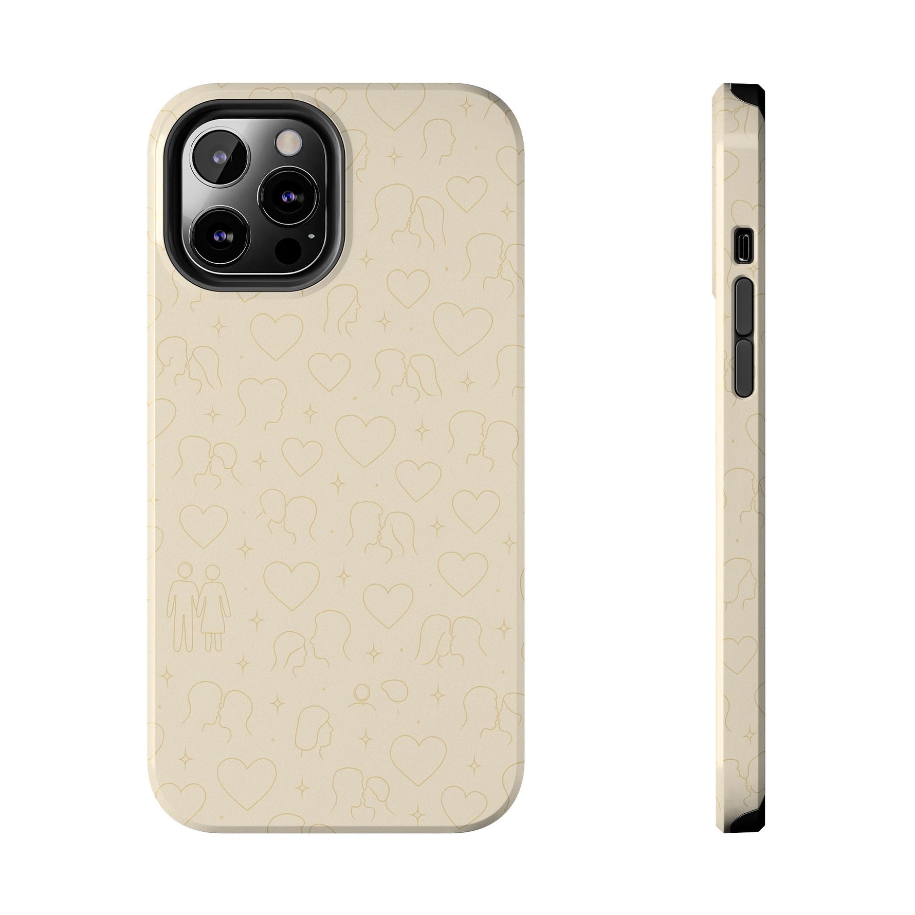 Romantic Pattern Minimalist Tough Phone Case  Shamo's iPhone 12 Pro Max