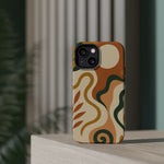 Abstract Earth-Tone Impact iPhone Case — MagSafe  Shamo's