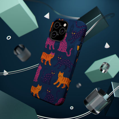 Colorful Cat Phone Case - MagSafe Impact-Resistant
