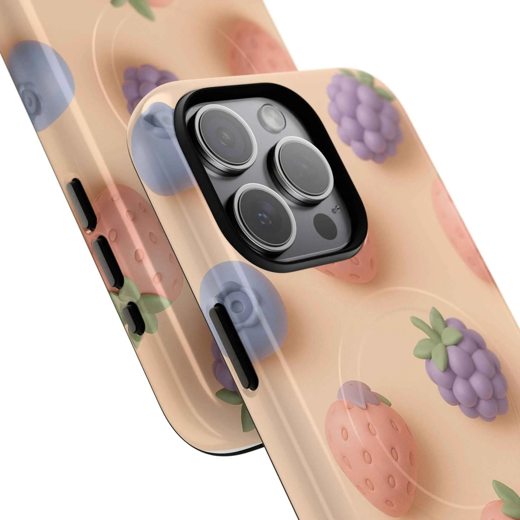 Fruitful 3D Strawberries Berries Tough Magnetic MagSafe Phone Case