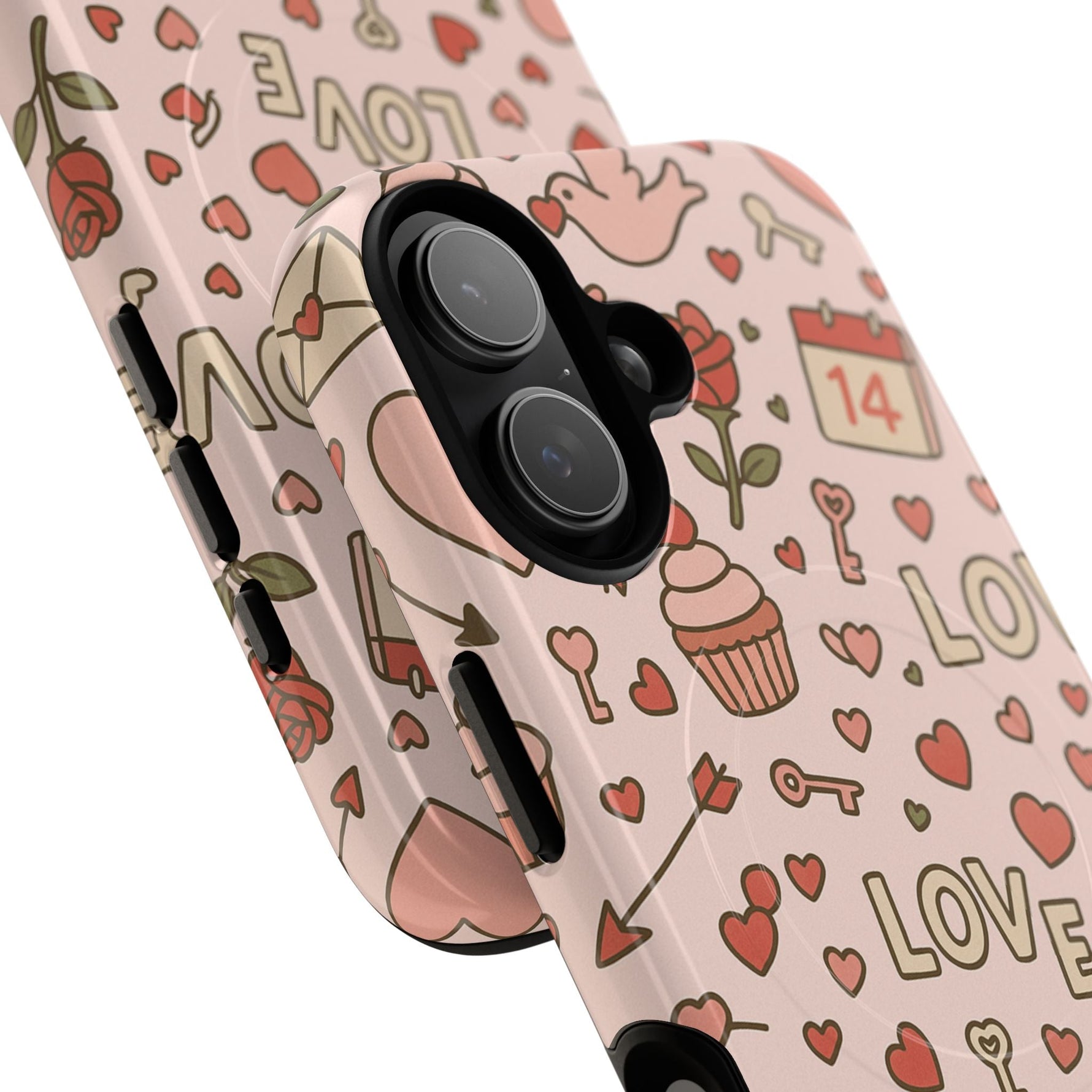 Sweet Love Pattern iPhone Case (MagSafe compatible)  Shamo's