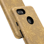 Golden Snowflake Holiday iPhone Case  Shamo's