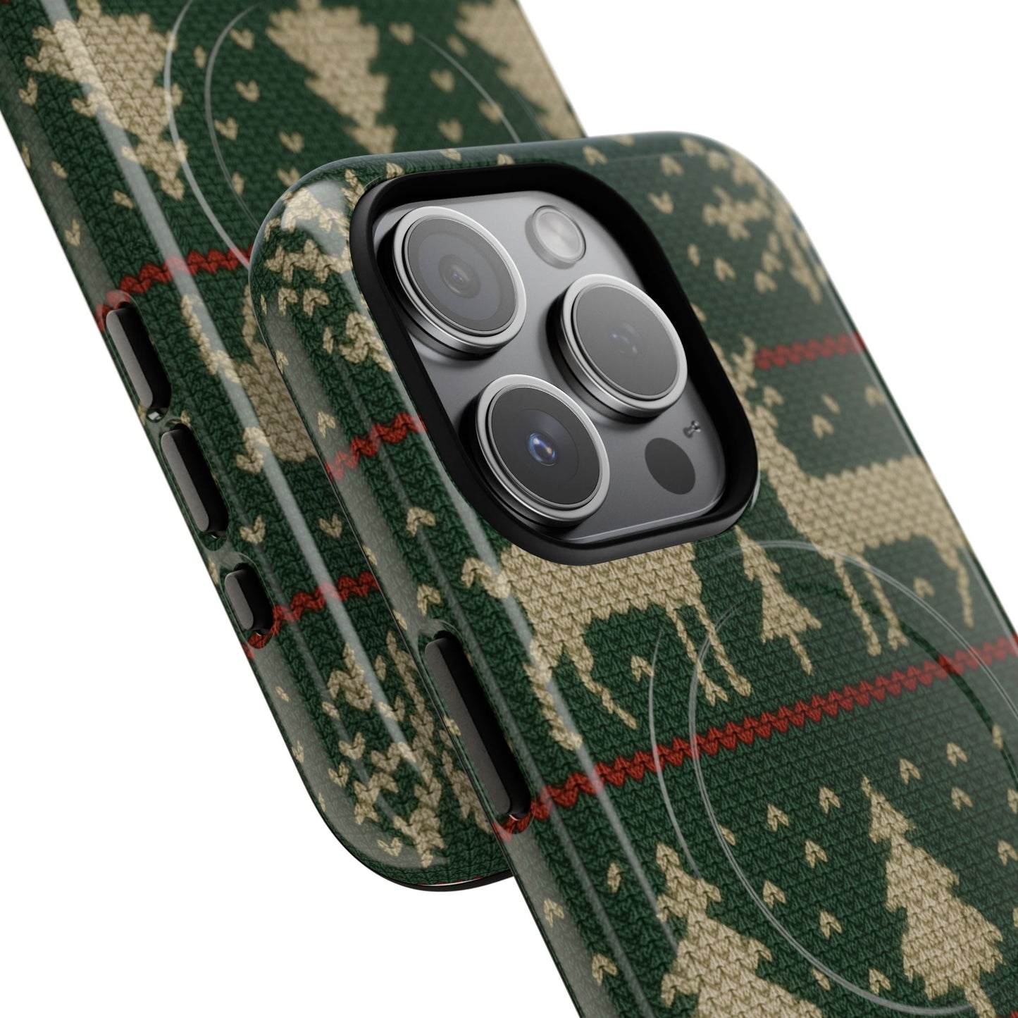 Holiday Knit Reindeer MagSafe Tough iPhone Case