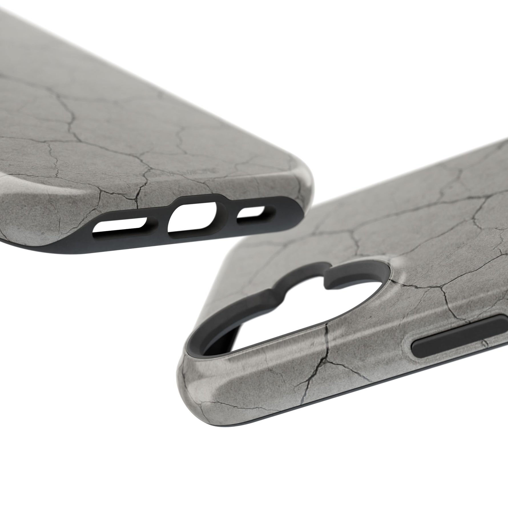 Cracked Concrete Texture iPhone Case with MagSafe compatibility