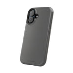 Charcoal Ink Black Solid Color Impact-Resistant iPhone Case | Slim Shockproof Magsafe-Compatible