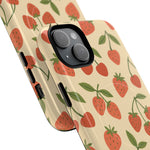 Strawberry Cherry Fruit Pattern iPhone Case | MagSafe Compatible - Shamo's