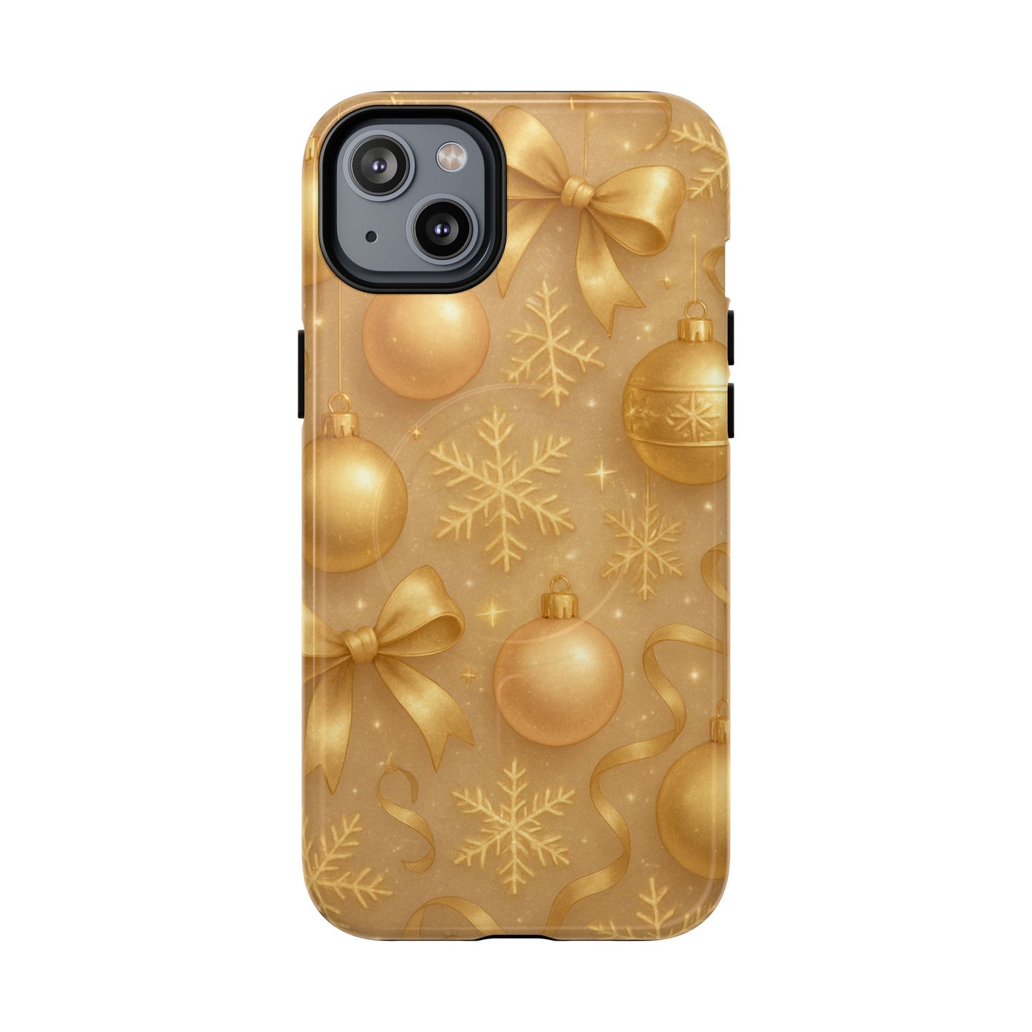 Holiday Gold Ornament iPhone Case | Compatible with MagSafe - Shamo's