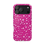 Broken Heart Hot Pink Impact-Resistant iPhone Case | MagSafe - iPhone 17 Pro Max / Glossy - Shamo's