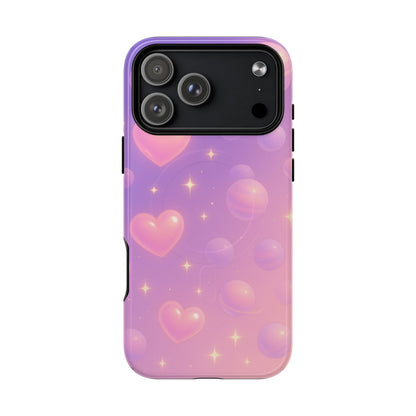 Galactic Hearts iPhone Case with MagSafe - Shamo's