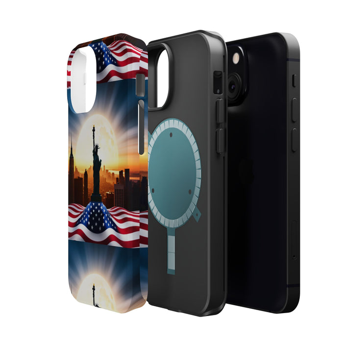 MagSafe American Flag Tough Phone Case: Show Your Patriotism in Style