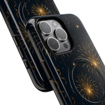 Gold Fireworks Celebration iPhone Case with MagSafe - Shamo's
