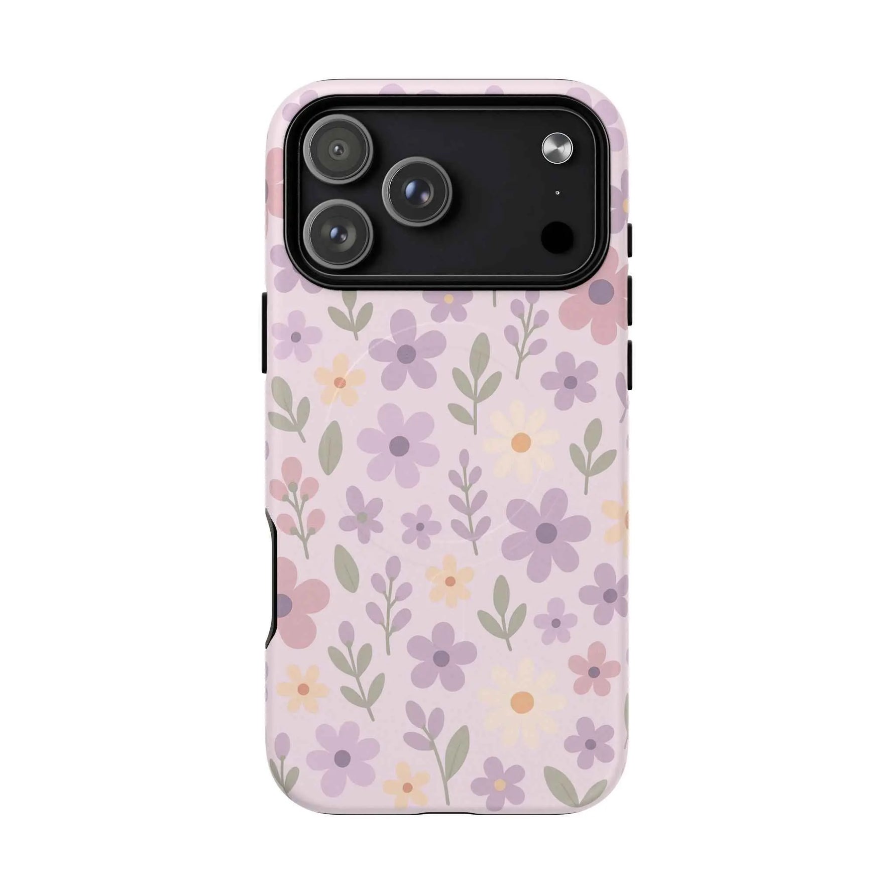 Floral Pattern | Compatible with MagSafe iPhone Case