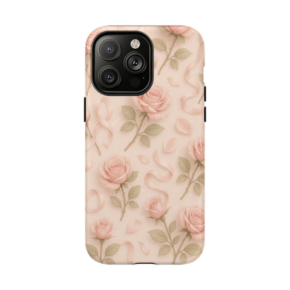 Blush Roses and Ribbons 3D iPhone Case | MagSafe
