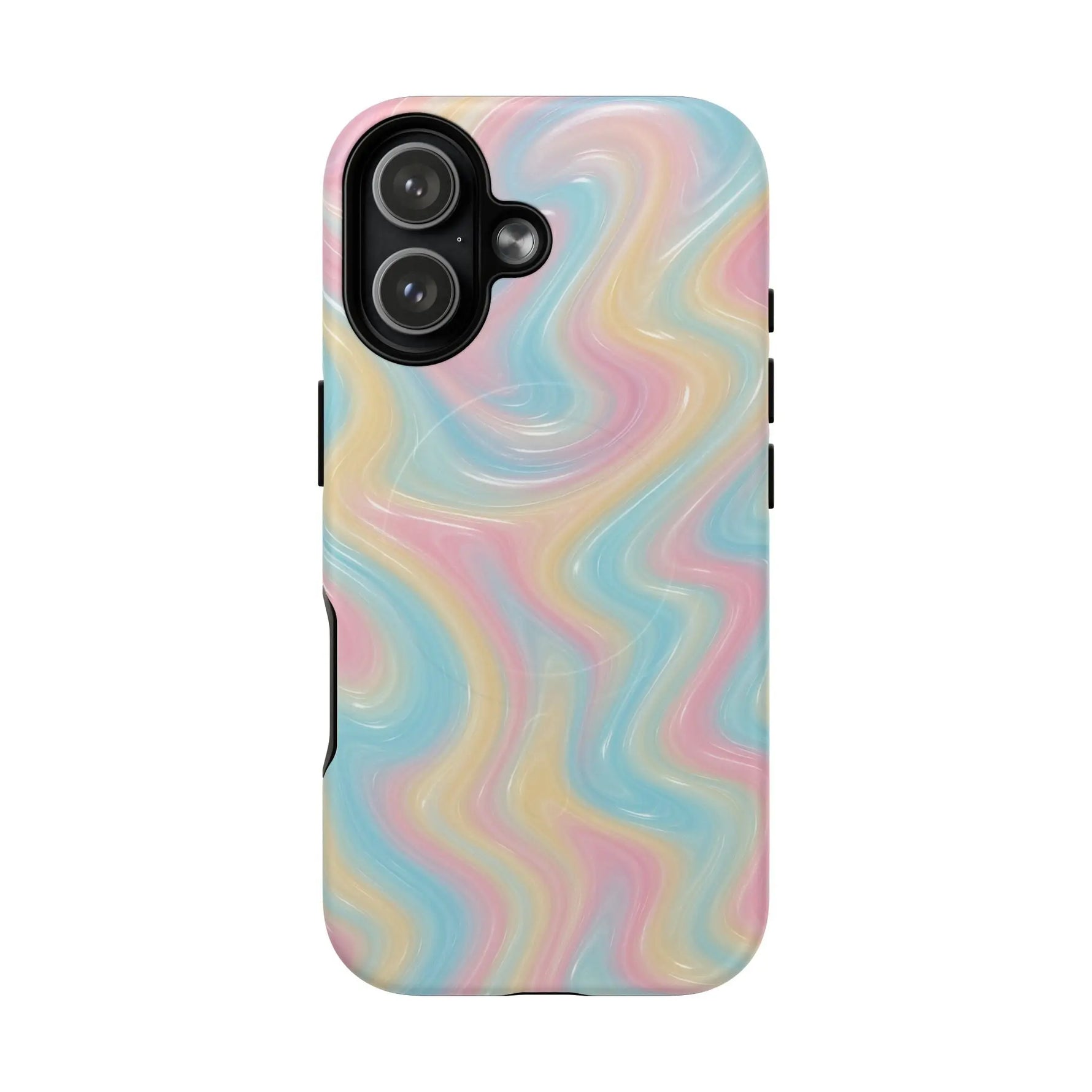 Rainbow Marble Swirl iPhone Case with MagSafe - Shamo's