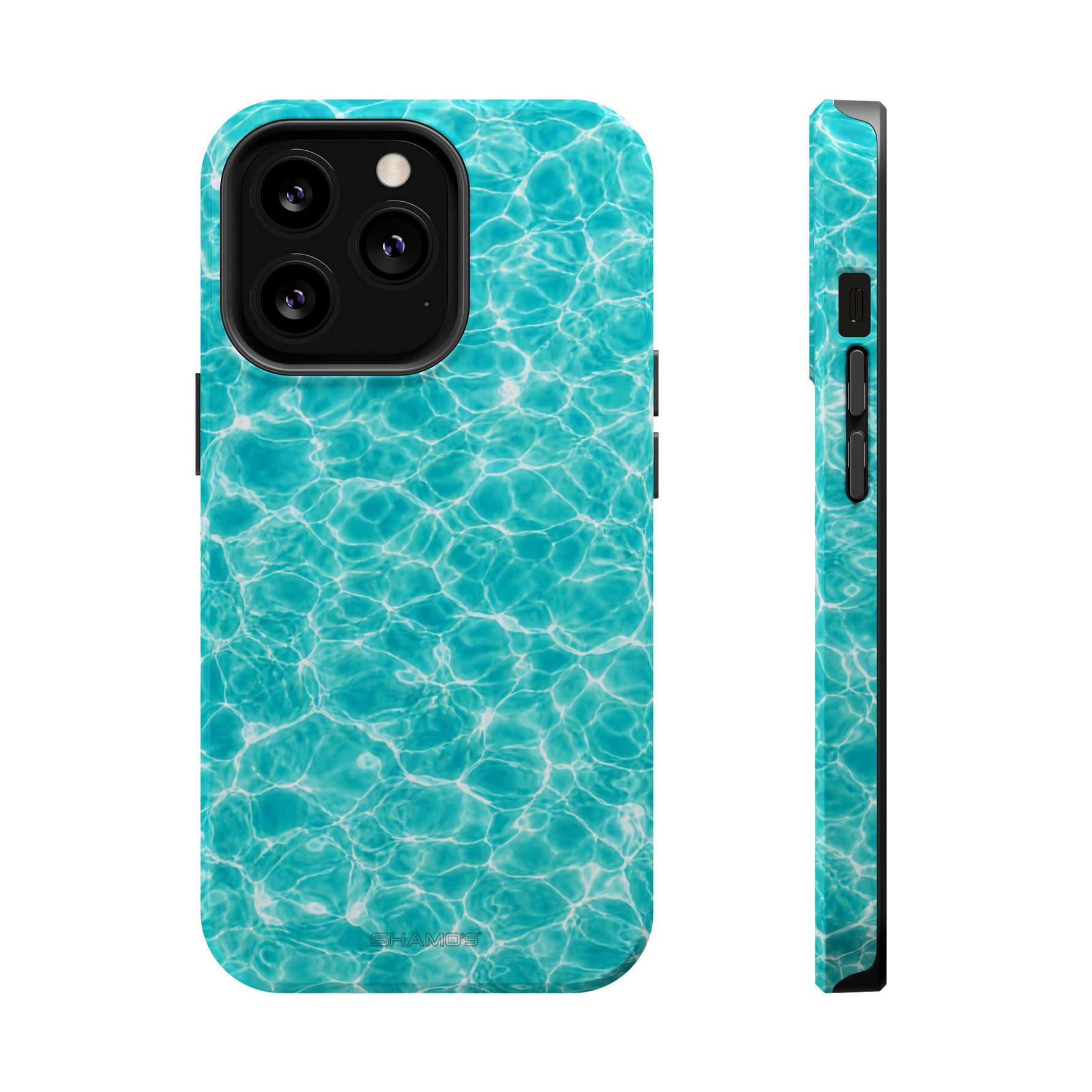 Turquoise Tide Crystal Clear Water MagSafe Phone Case – Tropical Aqua Ocean Ripple Protective Cover