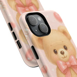 Ribbon Teddy Bear Love iPhone Case with MagSafe - Shamo's