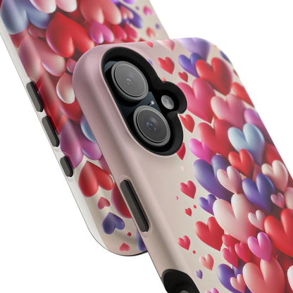 Shamo's Phone Case | MagSafe Compatible | Love Hearts Theme for iPhone 17 and more