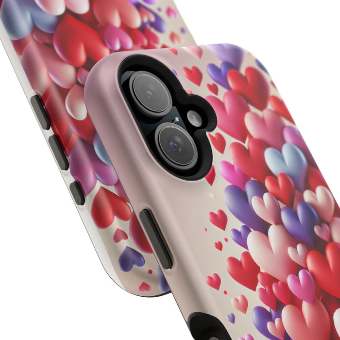 Shamo's Phone Case | MagSafe Compatible | Love Hearts Theme for iPhone 17 and more