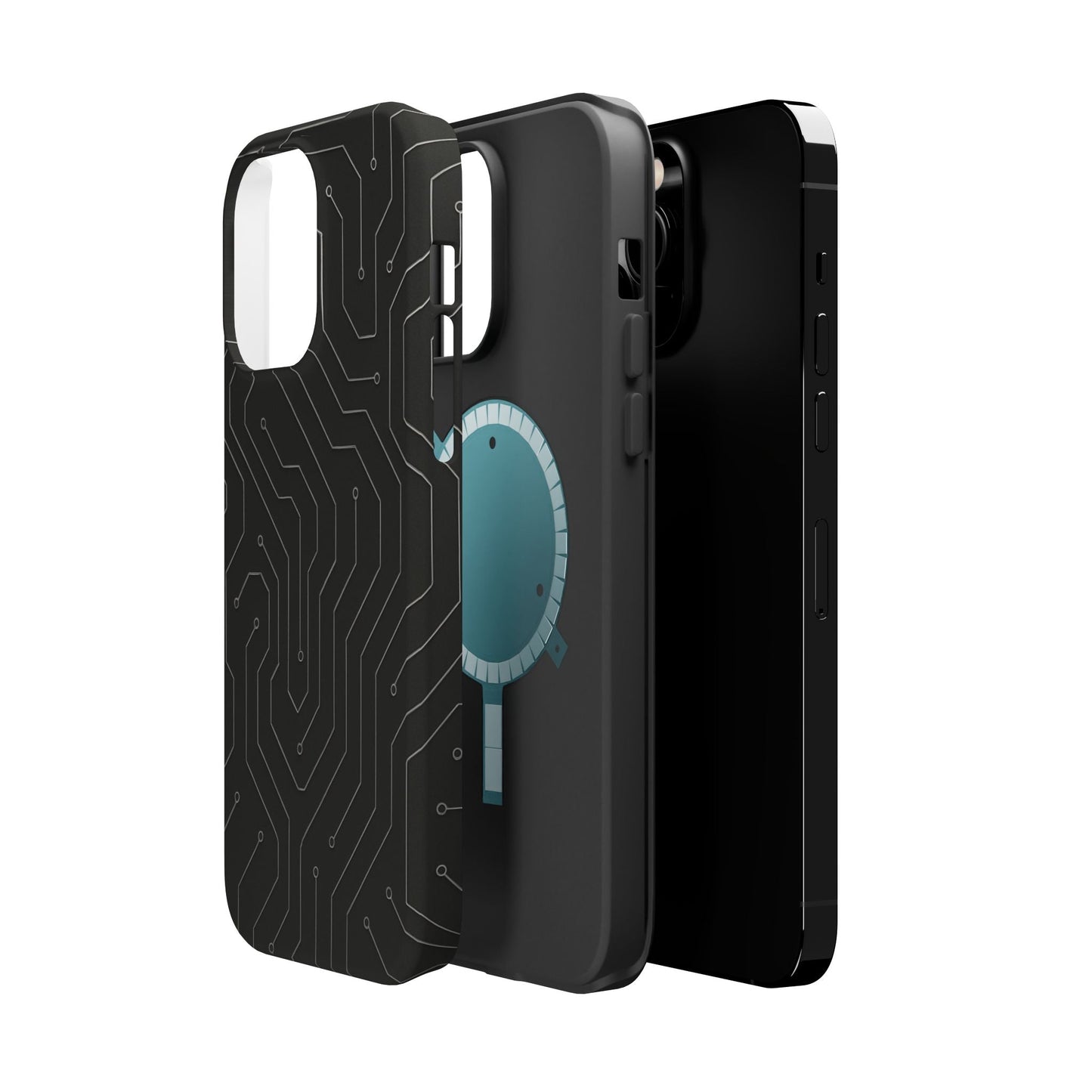 Black Circuit Board Design iPhone Case | MagSafe  Shamo's